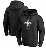 Men's New Orleans Saints Pro Line by Fanatics Branded Gradient Logo Pullover Hoodie Black FengYun,baseball caps,new era cap wholesale,wholesale hats